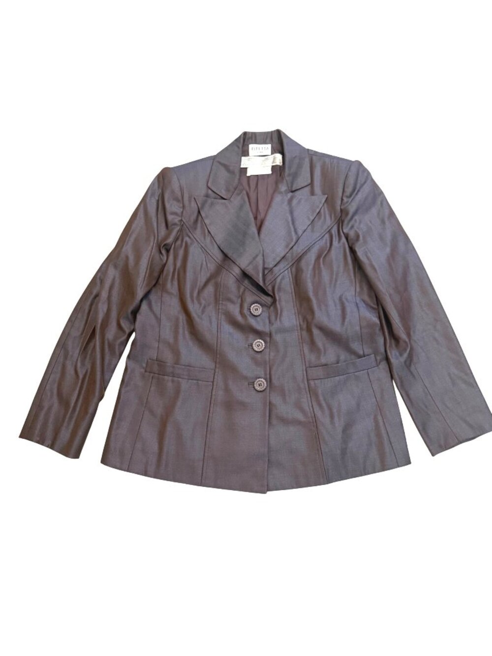 Ripetta Roma Women's Blazer Jacket Brown Tailored Y2K Business Formal Italy